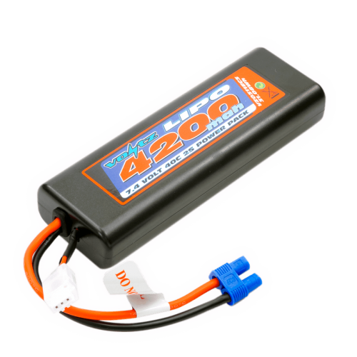 Voltz 4200mah Round/Oval Case 2S 40C 7.4V Lipo Stick Pack - EC3